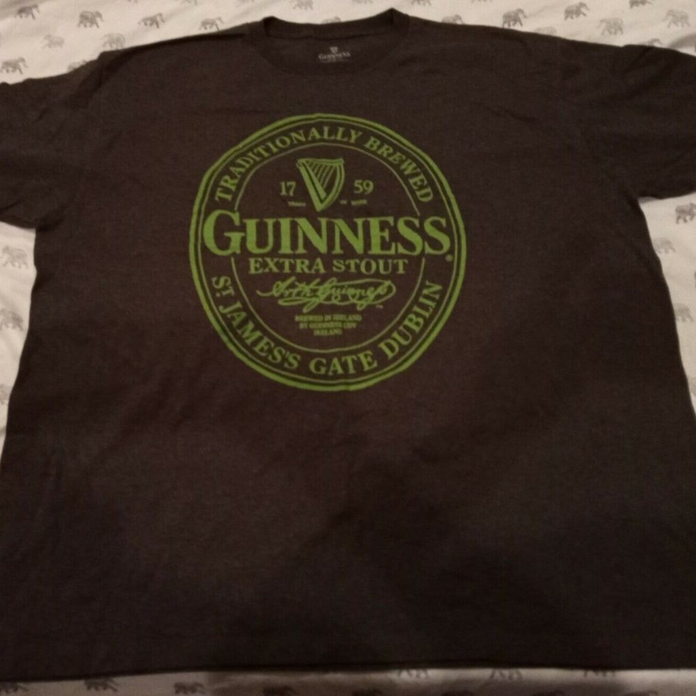 Guinness Gray T-Shirt Size XXL